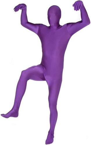 Purple morphsuit xxl men - purple, m