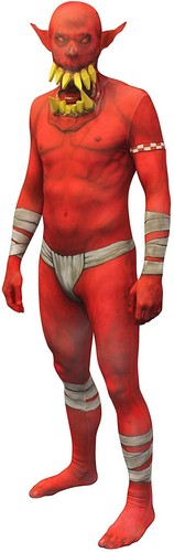 Jaw dropper red morphsuit - red,